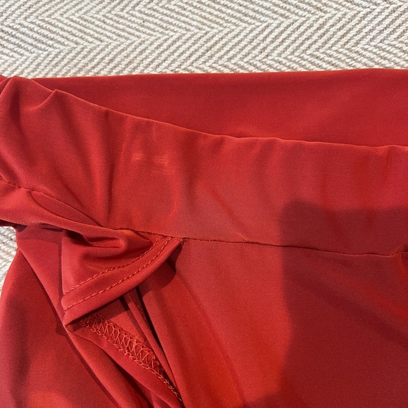 Slinky Bralet & Split Maxi Skirt Co-ord in Brick - Picture 8 of 10